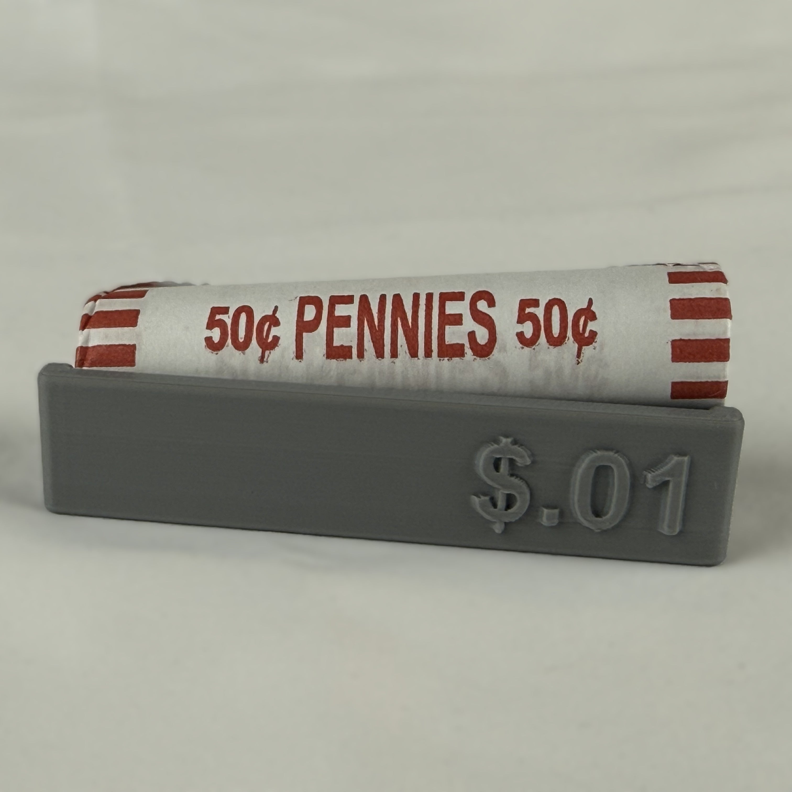 Penny Sorting and Collecting Tray – Wood Color with $0.01 Denomination