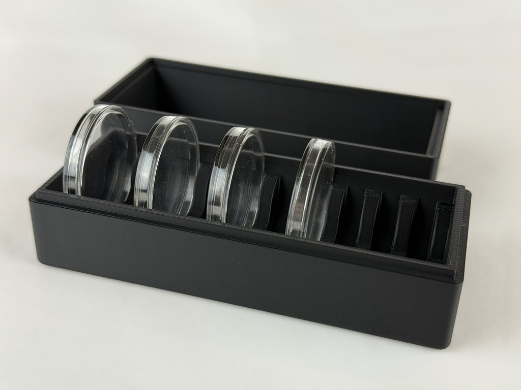 Storage Container for 1oz Silver or Copper Rounds in Capsule