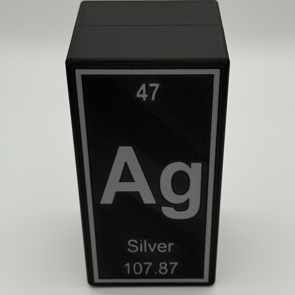 Storage Container for 5oz Silver Rounds 70.6mm Periodic Element