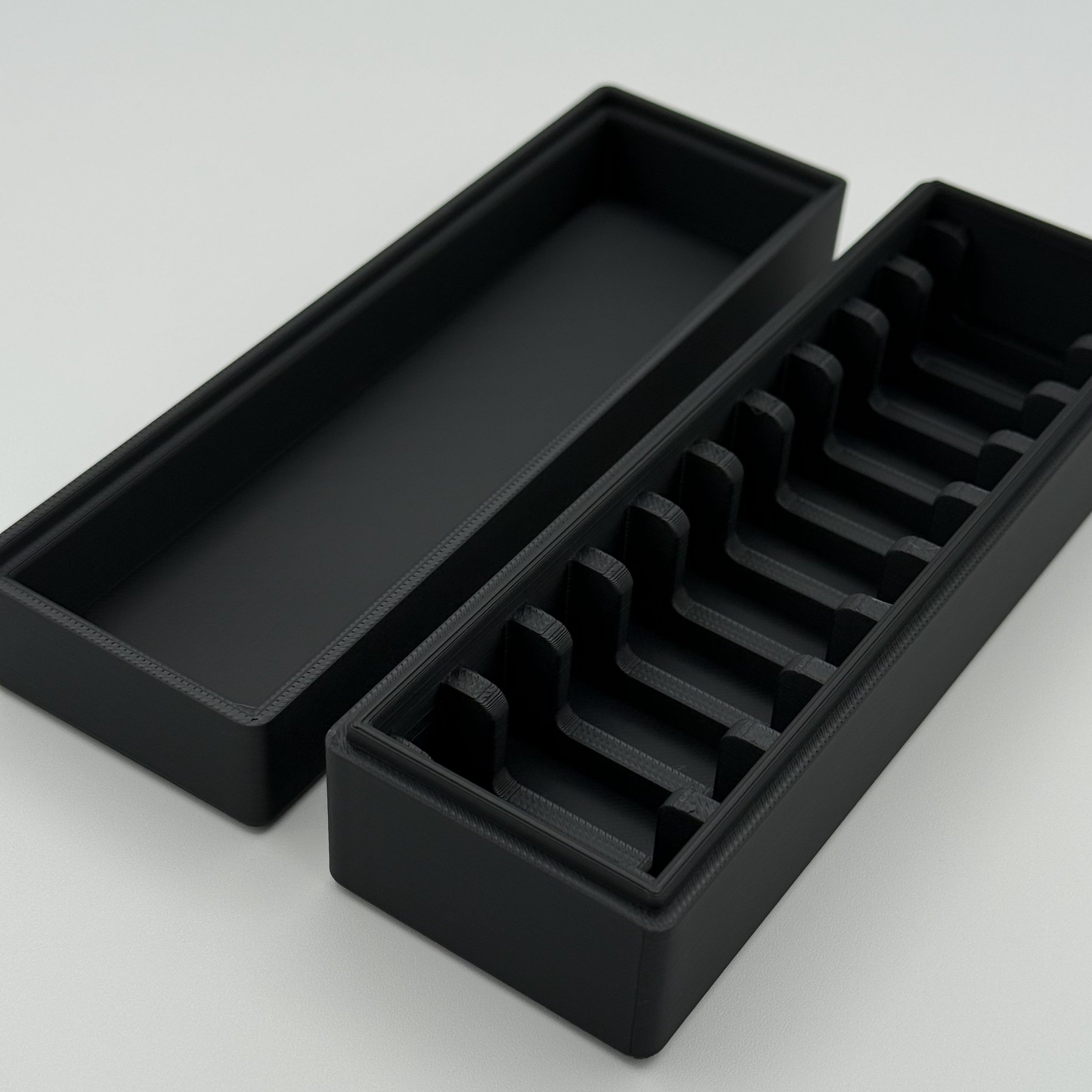 Geiger 100g Square Loaf Storage Box 10 Row 3D Printed Black