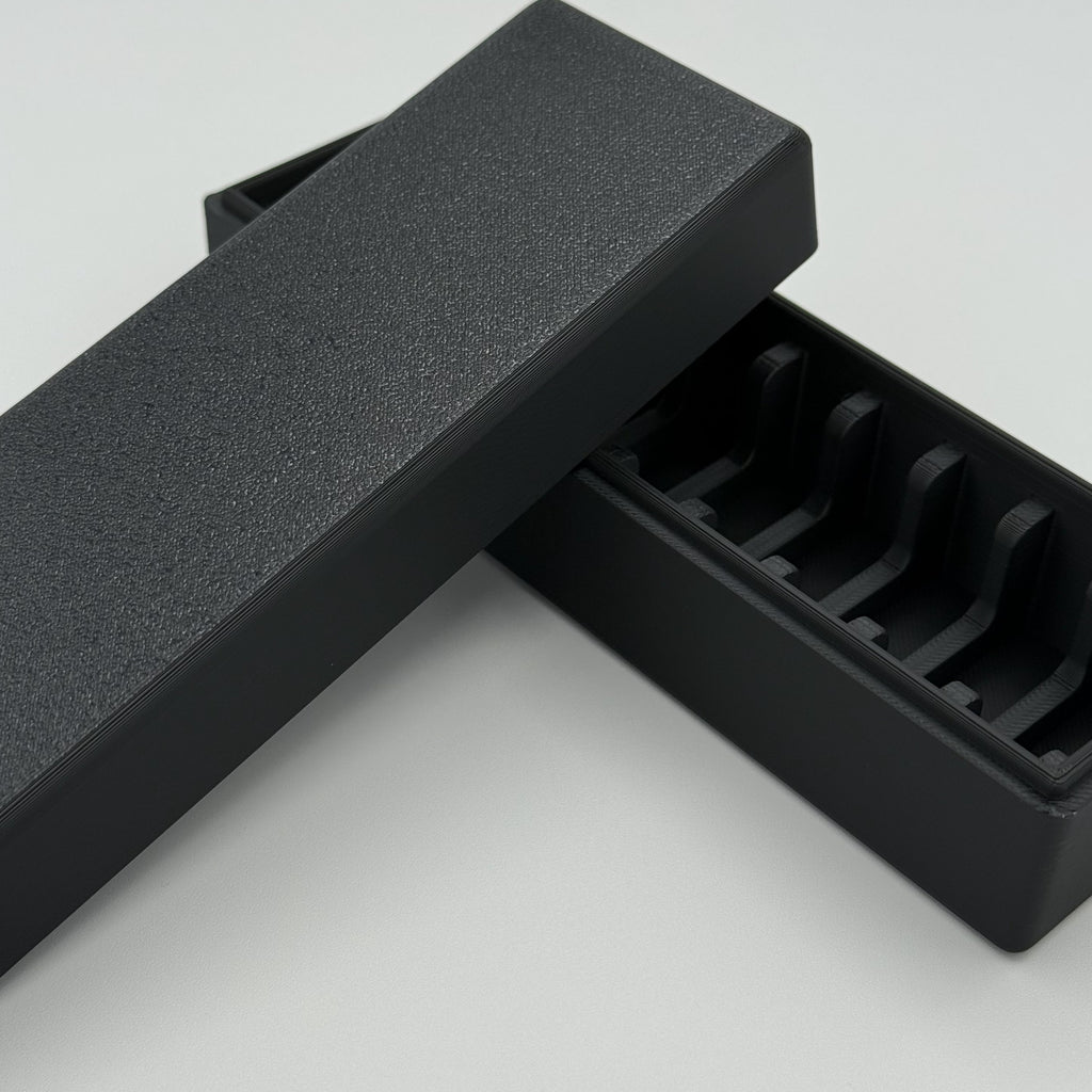 Geiger 100g Square Loaf Storage Box 10 Row 3D Printed Black