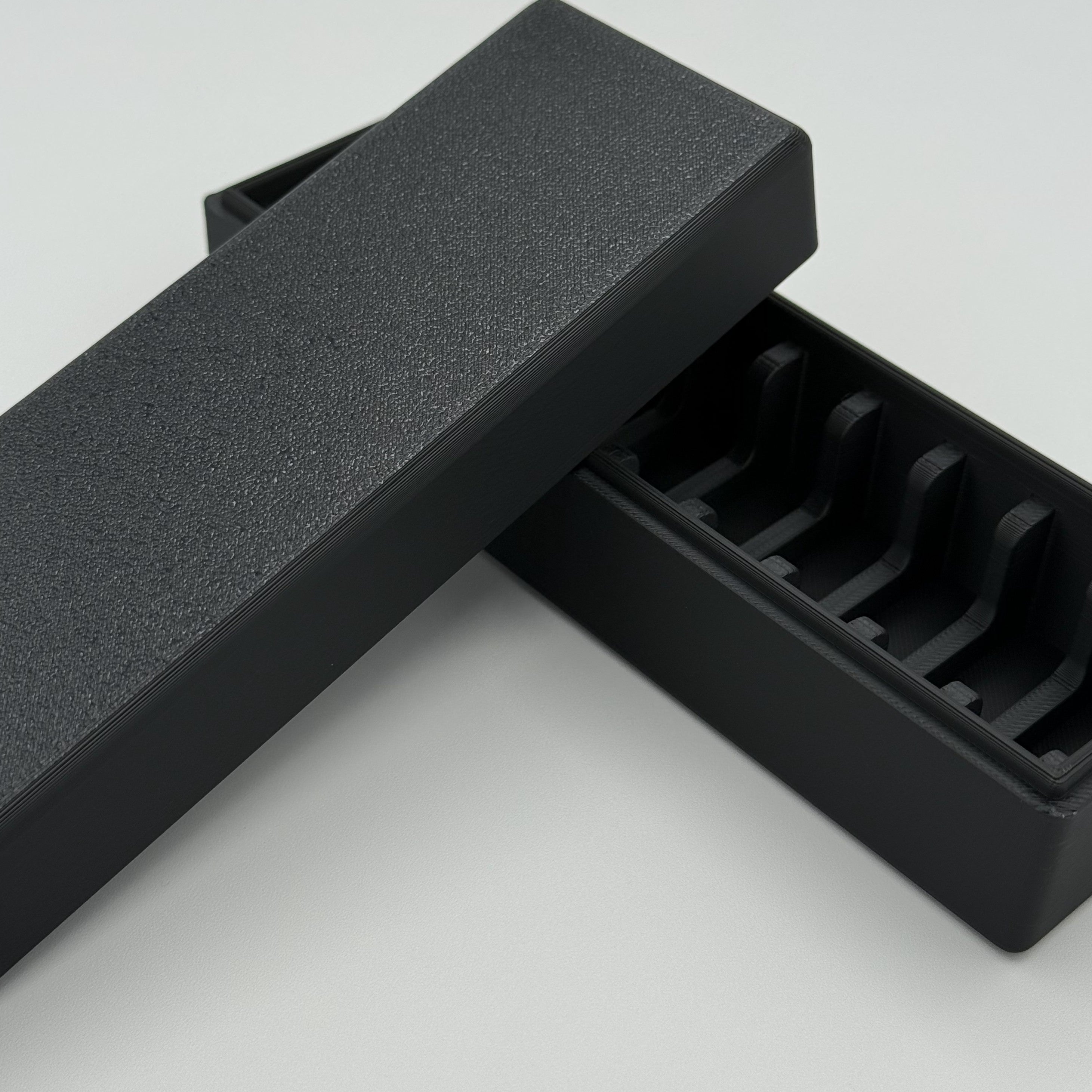 Geiger 100g Square Loaf Storage Box 10 Row 3D Printed Black