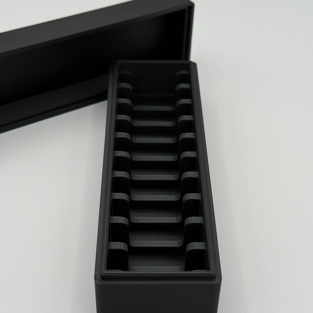 Geiger 100g Square Loaf Storage Box 10 Row 3D Printed Black