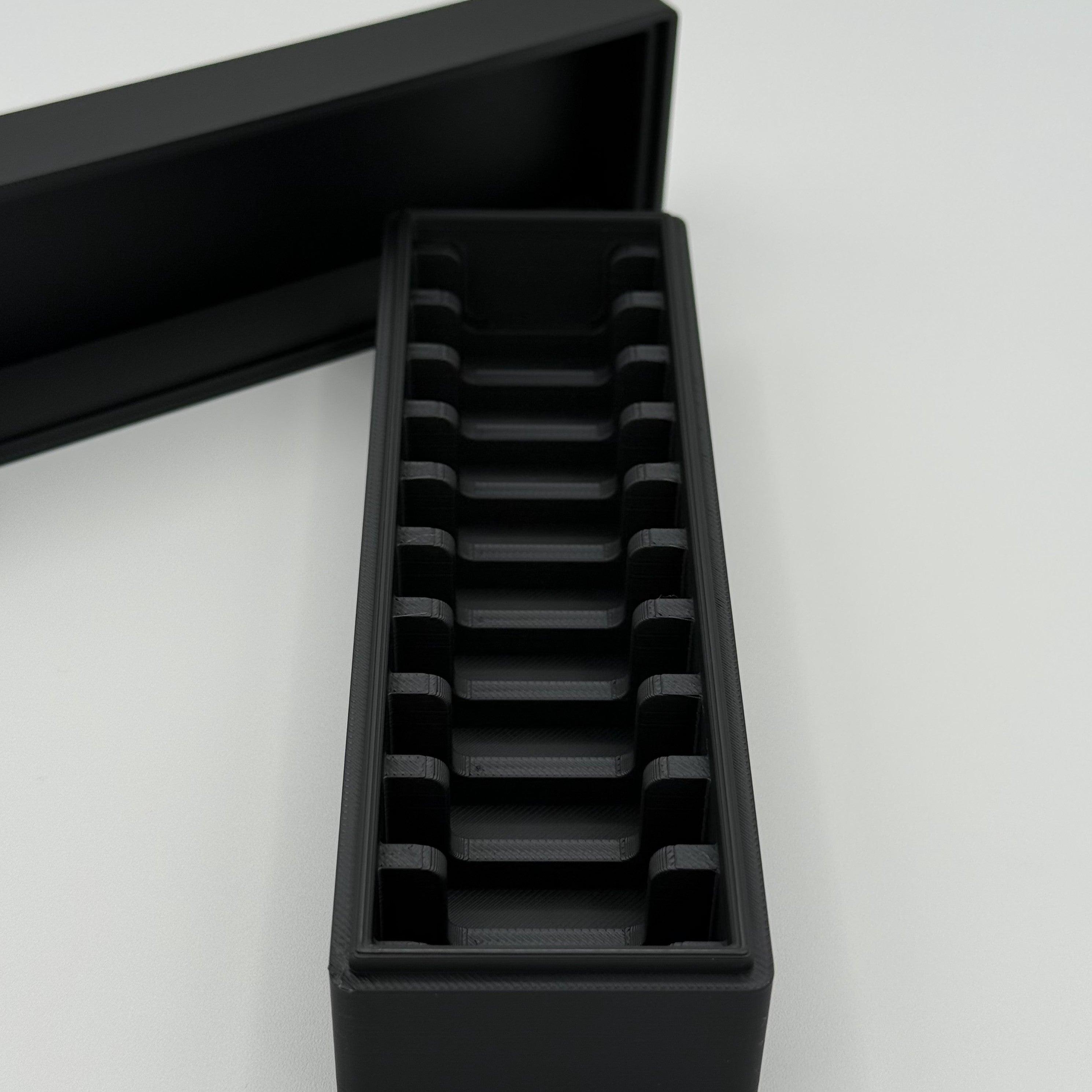 Geiger 100g Square Loaf Storage Box 10 Row 3D Printed Black
