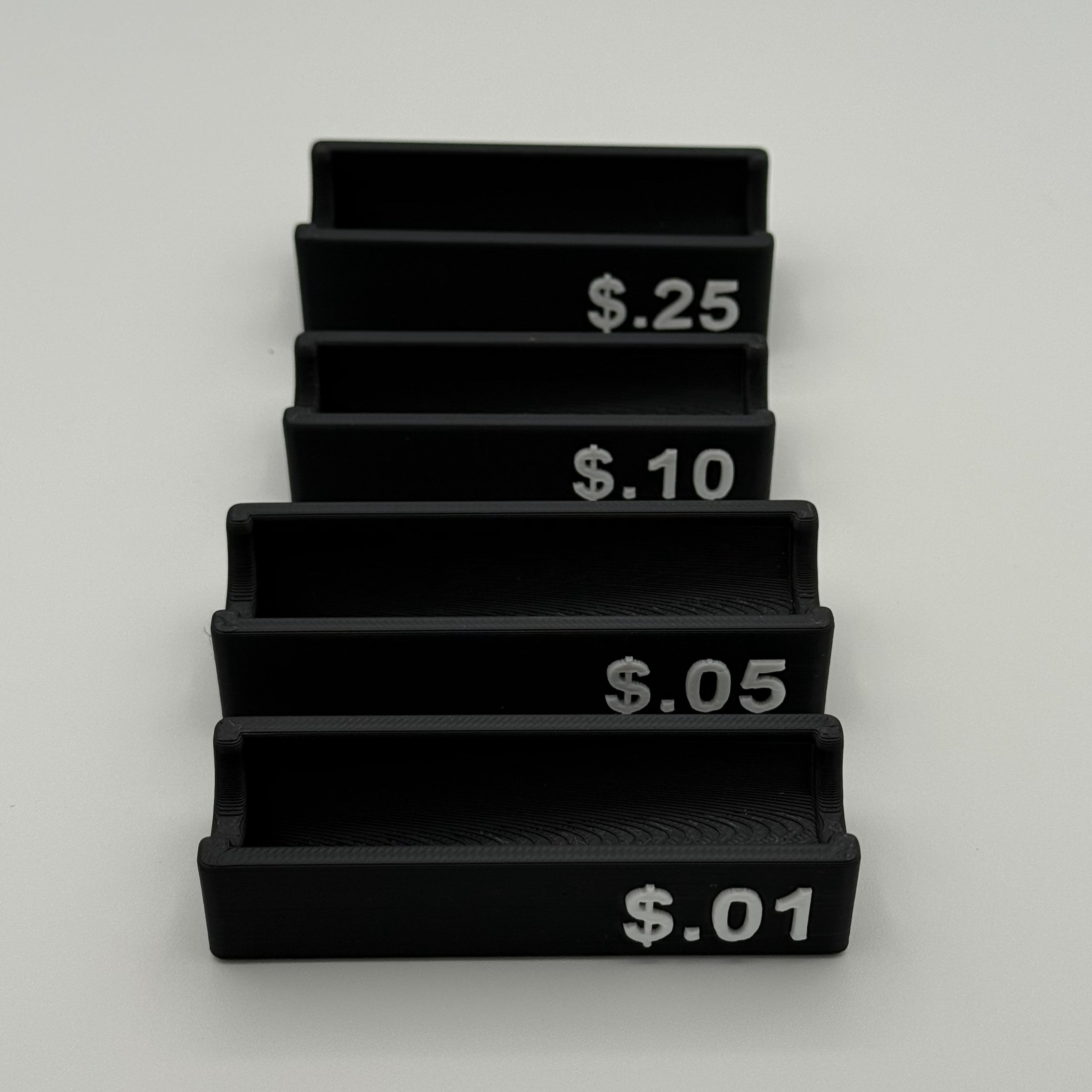 Coin Tray Set – Penny Nickel Dime Quarter Sorters