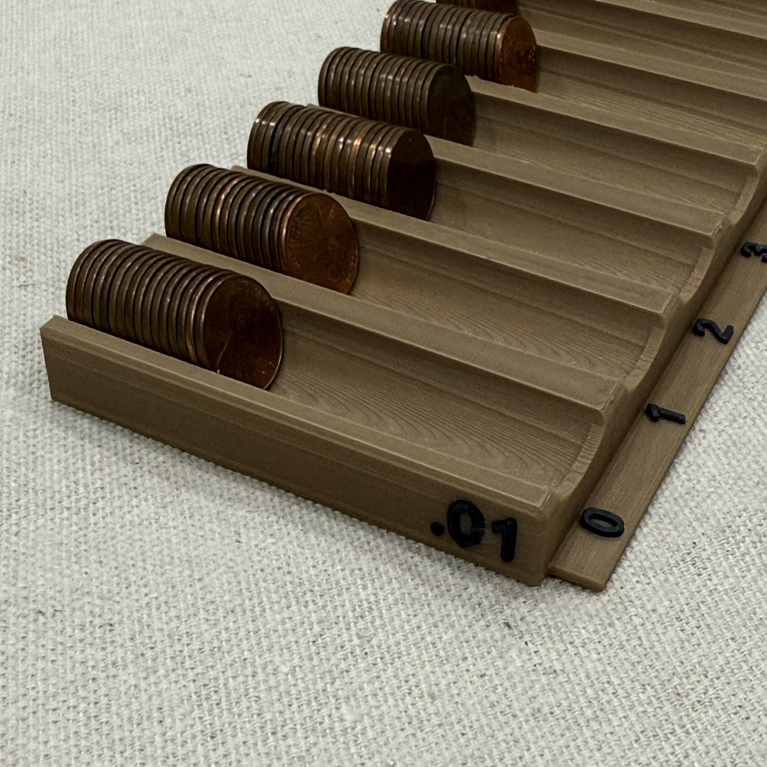 Penny Hunting Tray Year Sorter 0-9 Lincoln Cent Organizer